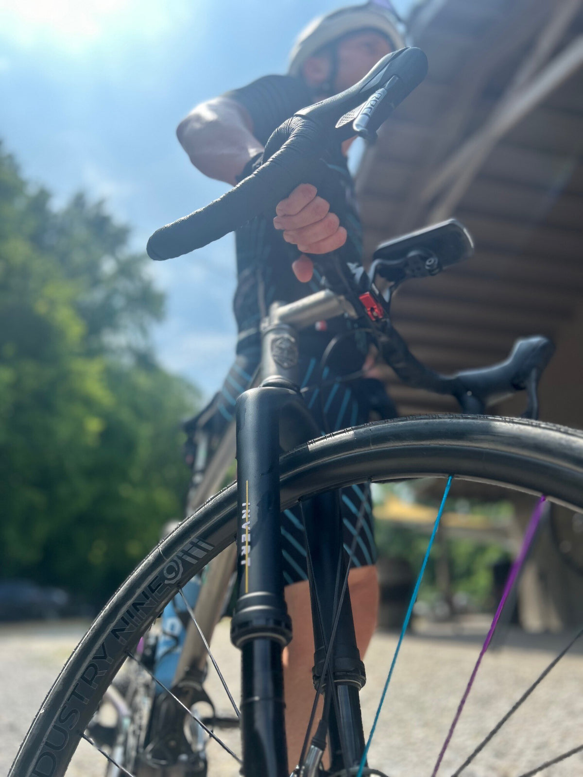 Invert Fork On Bike