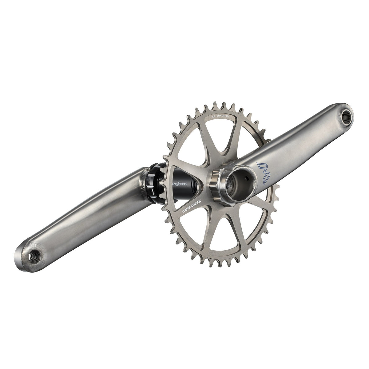 110 Ceramic Bottom Bracket installed with eeWings titanium cranks - Cane Creek Cycling Components