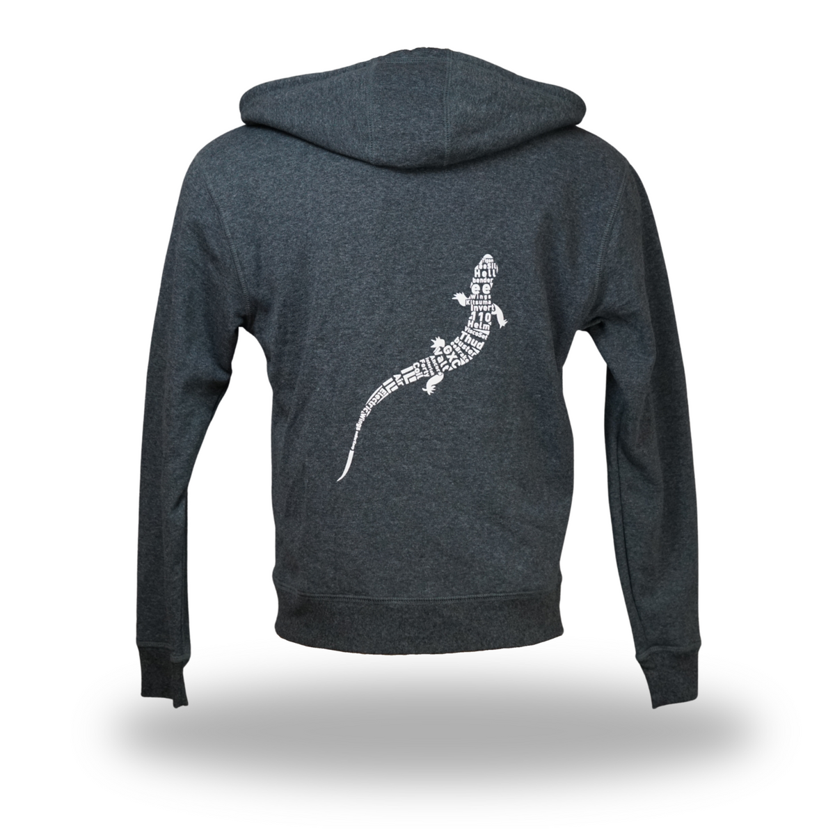 Grey Logo & Skink Hoodie