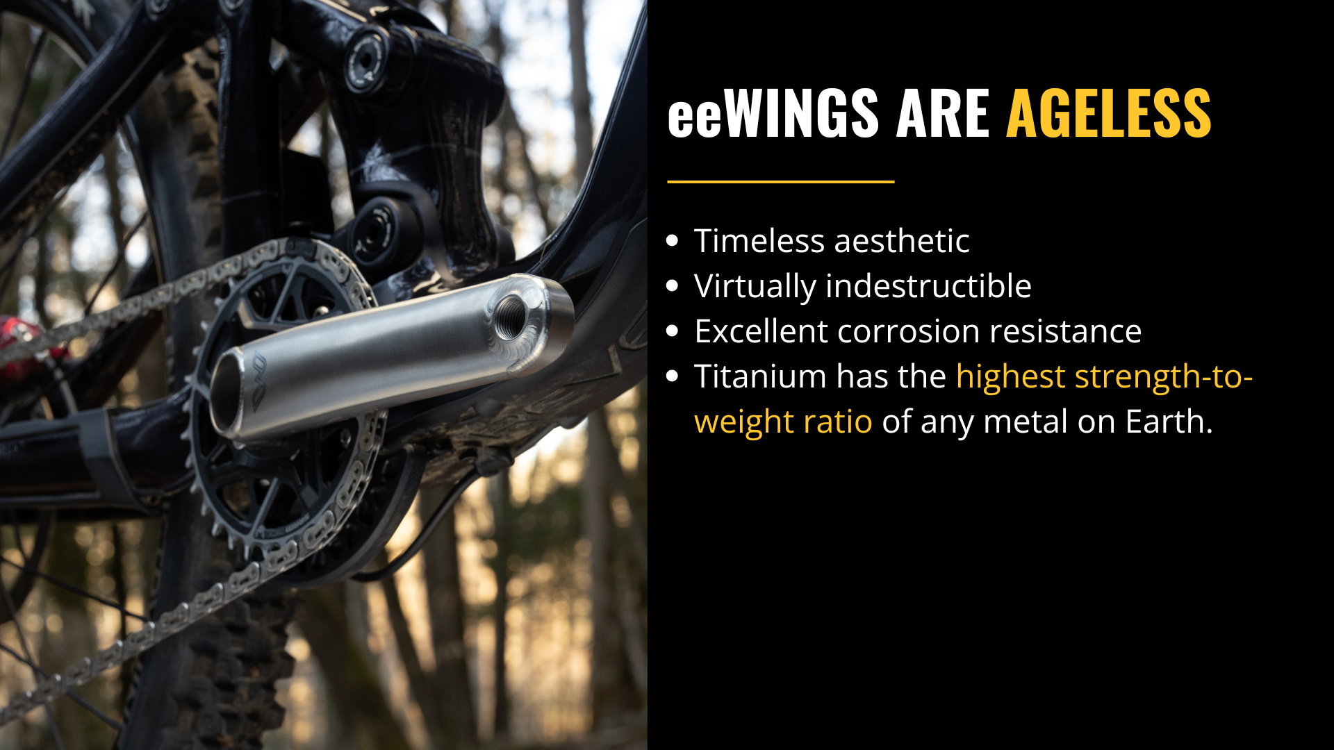 Cane Creek eeWings Titanium Cranks (8-Bolt) Cane Creek eeWings Titanium Cranks (8-Bolt)