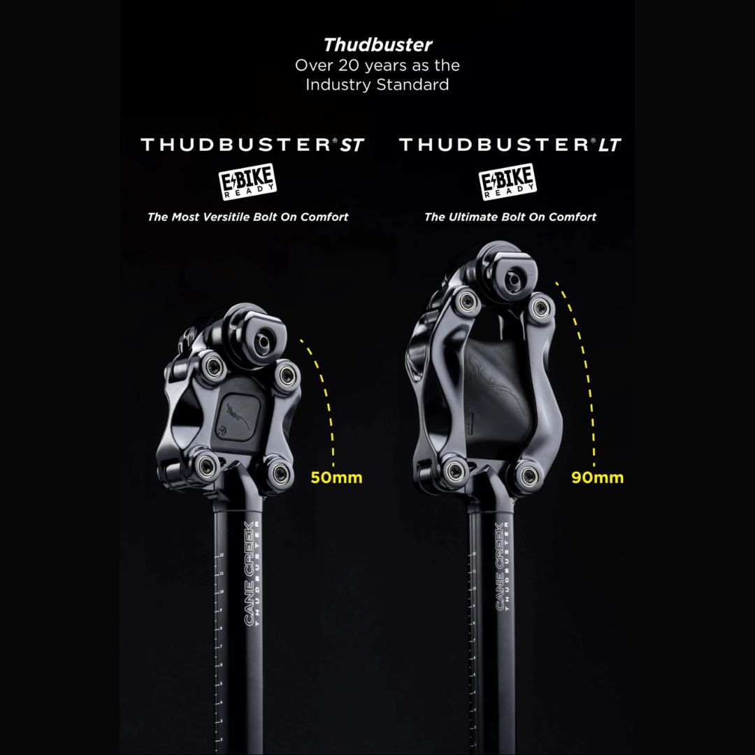pro lt sattelstütze Thudbuster Shock Absorbing Suspension Seatpost | Suspension Seatpost for E-Bikes, Commuter, and Cargo Bikes