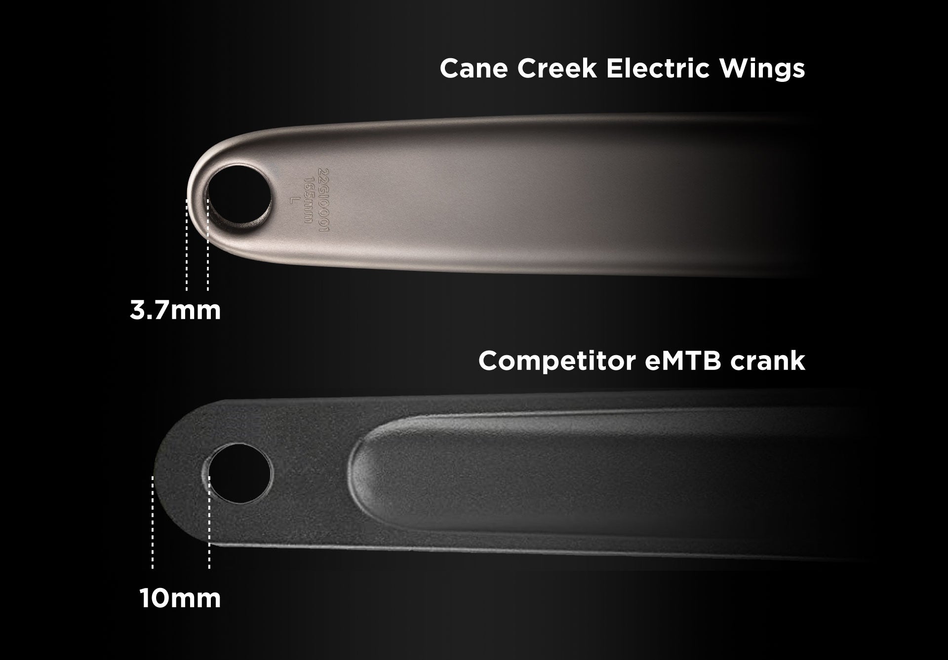 Electric Wings - eMTB Cranks | Titanium Crankset for E-Bikes