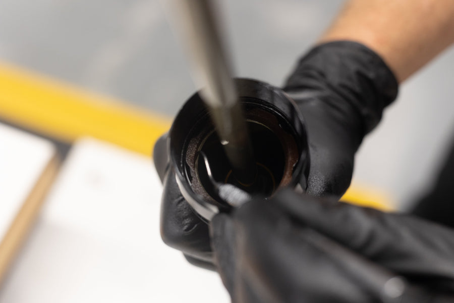 Carefully install carrier on stanchion