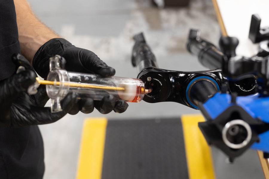 Damper splash oil