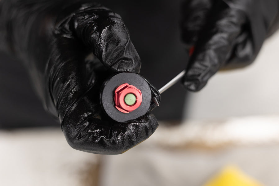 Main piston quad ring removal